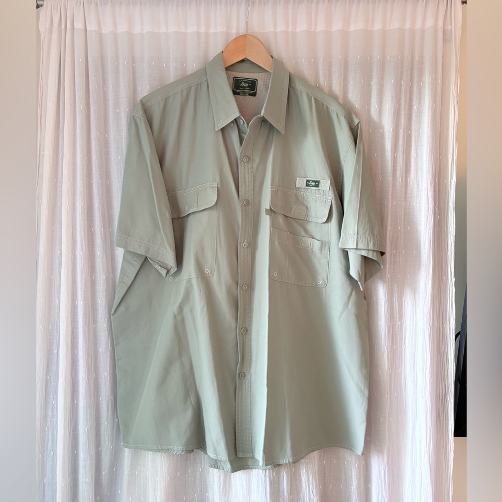 G.H. Bass & Co. Men's Olive Button Down Shirt